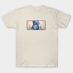 Blue bird drawing T-Shirt